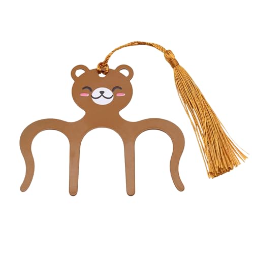 Fermapagina Per Leggere - Simpatico Metallo Decorativo Antiscivolo, Clip Per Allargare Le Pagine Di Libri, Per Musica, Bibbia, Libri Di Cucina, Agenda, Carta, Per Donne, Uomini, Bambini, Lettori, Casa