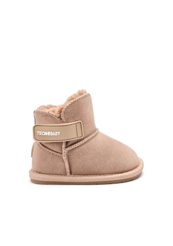 Conguitos - Botas de bebés estilo australianas con forro y diseño respetuoso para Niños y Niñas (Marrón/Talla 24)