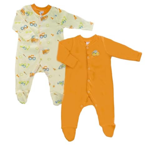 Image of Sleepsuit Romper for New Born Babies /Infant (3-6 Months, Orange)