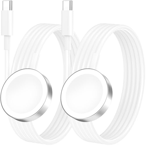 Image of [Apple MFi Certified] Magnetic Charging Cable for Apple Watch Charger, Stuffcool 2Pack 6.6FT USB C to iWatch Portable Wireless Fast Charging Cord for Apple Watch Series Ultra /11 /10 /9 /8 /7 /6 /SE /5 /4 /3 /2
