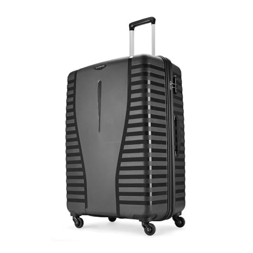 Image of VIP Aristocrat Sonet 2 Pc Set Cabin 55cm (Small) & Check-in 65cm(Medium) 4W Trolley Bags for Travel Hard Case Luggage, Lightweight Bag & Combination Lock|7 Years Warranty (Charcoal Grey)