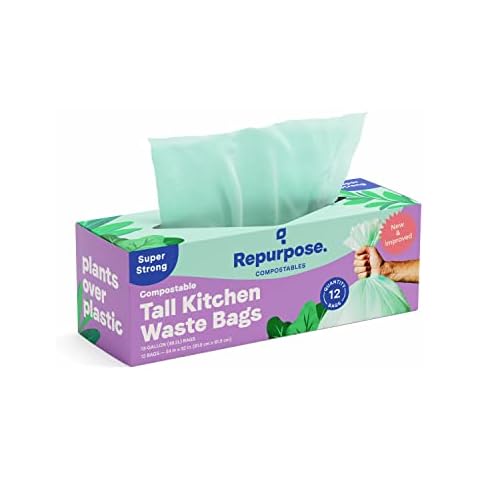 Repurpose, Compostable Kitchen Trash Bag, 12 Count Cover