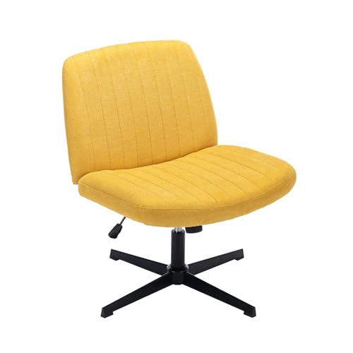 COLAMY Breiter Bürostuhl, Gepolsterter Armloser...