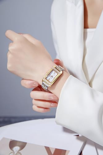 Image of Daniel Hechter Paris Louvre Collection Square Dial Watch for Women with Roman Indices and Stainless Steel Strap-DHW2006