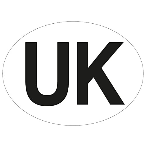 AA Fully Magnetic UK Badge For Cars New 2021 Legal Regulation For Driving in France and EU Countries - Black Text White Oval Plate 210x190 millimetres Pack of 1