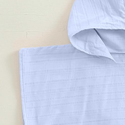 Toddler Swim Cover Up Little Girls Swimsuit Coverup Bathing Suit Pool Beach Hooded Tassel Dress with Pocket3