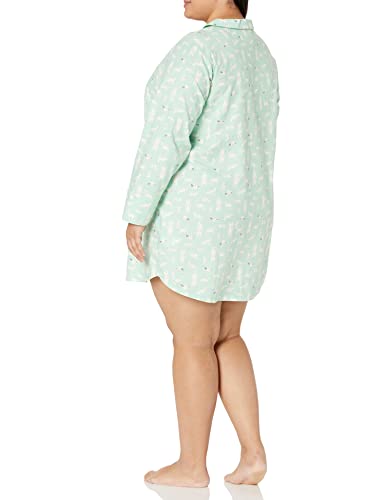 Image of Amazon Essentials Women's Woven Flannel Notch Collar Nightgown (Available in Plus Size)