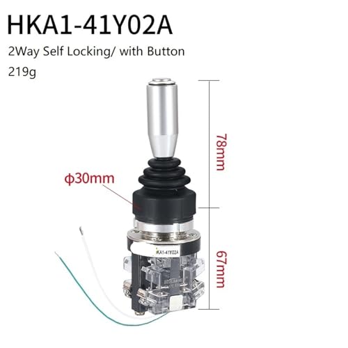 Interruptor monolever de 30mm y 2 vías con bloqueo automático HKA1-41Z04A 2