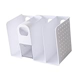 Bothyi Desk Organizer Book Holder Office Organization with Drawer Portable Holder File Organizer for Office Desktop Bedroom, White