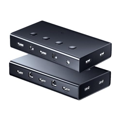 KVM HDMI 4x1 4K 60Hz sélecteur boîtier partage écran clavier souris hub USB