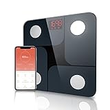★ 【ALTA TECNOLOGIA E ALTA PRECISIONE】: La bilancia impedenziometrica ha 4 chip sensore ad alta precisione, rende i dati di misurazione più precisi (precisi a 0,1 kg). Il vetro temperato antideflagrante di alta qualità bilancia pesa persone è 6 mm, in grado di supportare fino a 180 kg. È inoltre possibile modificare l'unità di kg o libbre in base alle proprie abitudini sull'applicazione.