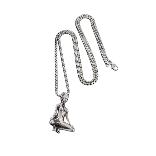 TRAIEMTEWA New 2025 Arrival Sexy Beauty Killer Handmade Pendant Beautiful Ponytail Goddess Necklace Men And Women Couples Alternative Jewelry Gift With For You Accessories Trendy Creative Gift