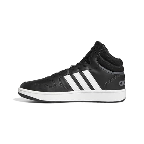 adidas Hoops 3.0 Mid Classic Vintage Black Men Shoes, 45 1/3 EU