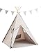 Produktbild cozydots - Tipi Zelt für Kinder, Kinderzelt - Wasserdicht Set Indianerzelt für Kinder Outdoor und Indoor - Jungen - Grau