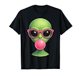 Photo Gallery cute alien face con gli occhiali da sole rosa cosmic vibes maglietta Photo Gallery cute alien face con gli occhiali da sole rosa cosmic vibes maglietta