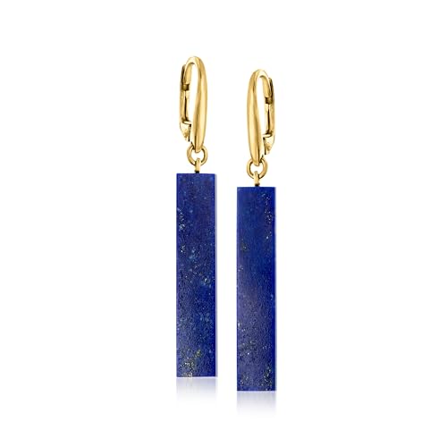 Ross-Simons Lapis Bar Drop Earrings in...