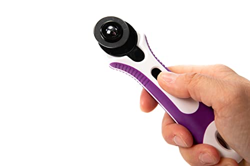 The Quilted Bear Rotary Cutter - Ergonomic Soft Grip Rotary Cutter With Easy Blade Replace System (28Mm) #TOP4