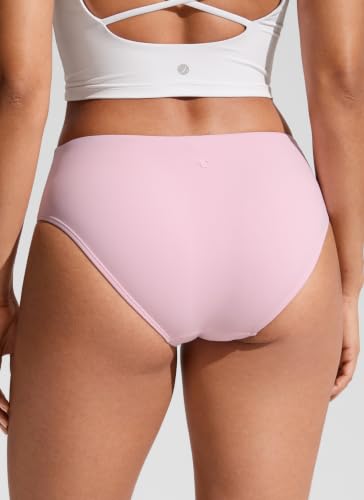Image of CRZ YOGA Mid Waisted Bikini Bottoms | Mid Cut Leg, Medium Bum Coverage, Full Lining, Swim, Bathing Suit Briefs for Women