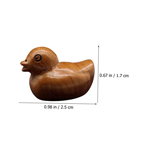 4Pcs Wooden Duck Figurines Mini Animal Charms for Craft Making Hanging Ornaments, and Diy Decorations, Assorted Color, 2.5X1.8X1.7CM - Image 4