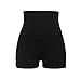 Produktbild Damen Laufende Hosen, ABsolute Frauen Sport Gym Workout Bund dünne atmungsaktiv Hip Sport Boxer Yoga Shorts Hosen Mini Hotpants Strand Hosen Hohe Taille Shorts (M, Schwarz B)