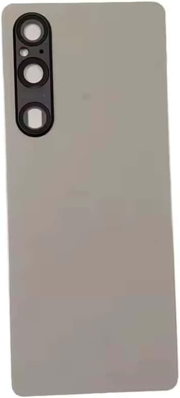 YOOOKOOO Compatible Rear Back Cover for Sony Xperia 1 V– Battery Door Housing Replacement Part (Platinum Silver)