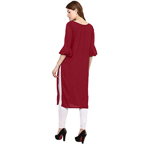 Image of Veera Paridhaan Women's Rayon Straight Kurti