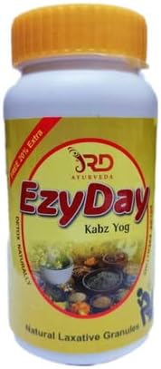 Ezy Day Kabz – Natural Constipation Relief | Herbal Digestive Laxative with goodness of Pomegranate, Saunf & Rose Petals | Ayurvedic Bowel Cleanser for Gut Health – 100g+20g