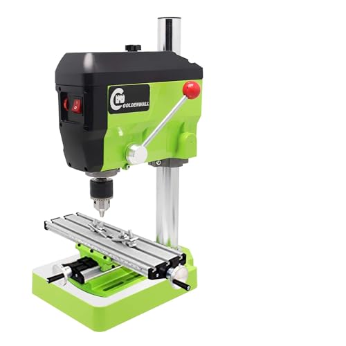 Cgoldenwall 680W Haute Puissance Broyeur électrique à la main Pearl perceuse machine Accessoires perceuse à colonne foreuse Vitesse réglable avec table...