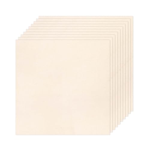 10 PCS Embroidery Fabric, Pre-Cut Beige Natural Cotton Embroidery Cloth Fabric, Embroidery Cloth Squares for Embroidery Garment Craft (11.8 × 11.8 Inch)
