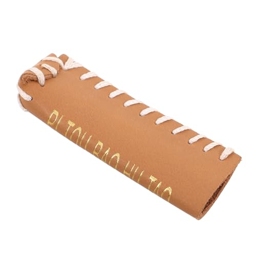 ibasenice Billiard Tip Sleeve Snooker Stick Protector Faux Leather Tip Cover Replacement Universal