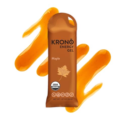 Image of Krono Nutrition Energy Gel - Sports Nutrition - Made with Natural Ingredients - 24 Count (Maple)