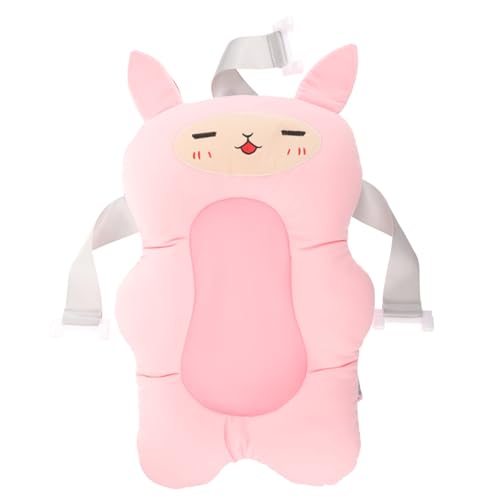 SUPVOX Floating Bath Cushion Non Slip Cartoon Bunny Design Comfortable Bathtub Mat for Newborns Soft Bathing Experience Safe and Practical for