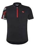 Ziener Kinder NASOJA Fahrradtrikot/Radtrikot - atmungsaktiv|schnelltrocknend|elastisch|funktionell, Black, 140