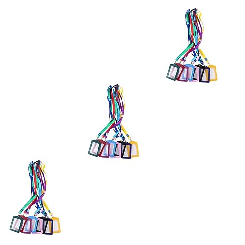 Housse de carte identité cuir avec tour de cou porte-badge