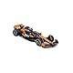 Bburago Formel 1 McLaren Team MCL38 (2024): Modellauto im Maßstab 1:43, von Fahrer #81 Oscar Piastri, Window Box, 12,5 cm, schwarz orange(18-38214P)