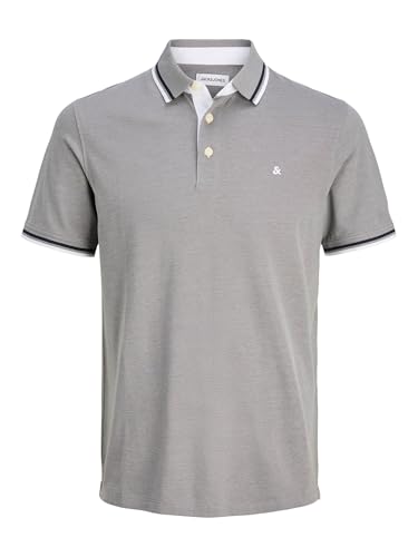 Polo homme manches courtes Jack & Jones Jjepaulos gris S vêtement casual