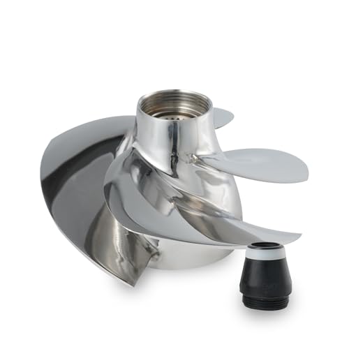 Tonvesda Jet Ski Impeller Fit Seadoo SR-CD-12/20A GTI 130 GTI SE 130 GTI SE 170 GTX 170 Wake 170 Fish PRO 170 GTX 155 GTI/SE130/ SE/STD/4-TEC SE/4-TEC STD/130,4-Blade Polished 155.5MM Diameter