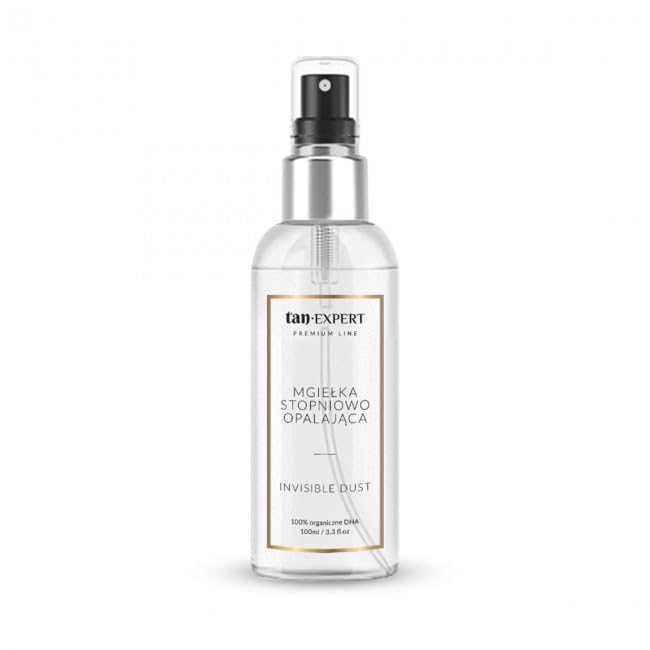 Invisible Dust - Spray autoabbronzante per il viso, 100 ml, con guanto per l'applicazione Magic Mitt