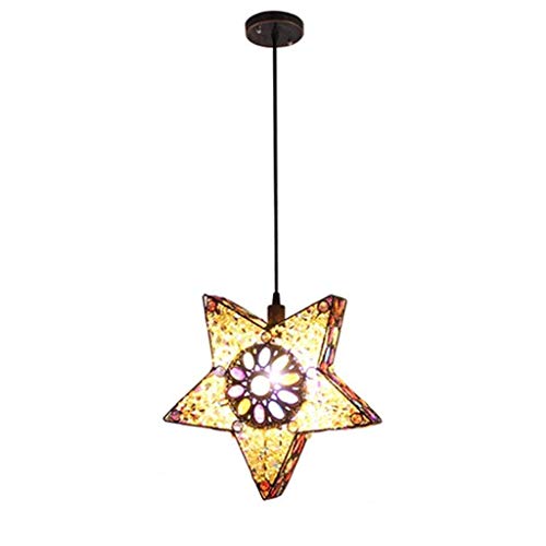 Lustre en verre et fer design pour l'ambiance d'un bar ou salon