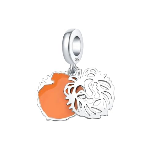 WERNTISIRNT New 2026 Diy 925 Sterling Silver Hollow Domineering Lion Pendant Fit Original Charm Bracelet Necklace For Women Fine Jewelry Fashion Accessories Creative Gift