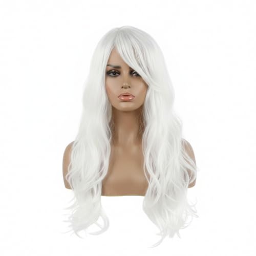 Image of Moira Synthetic Straight Artificial Hair Wig Costume Dressing Cosplay(White)