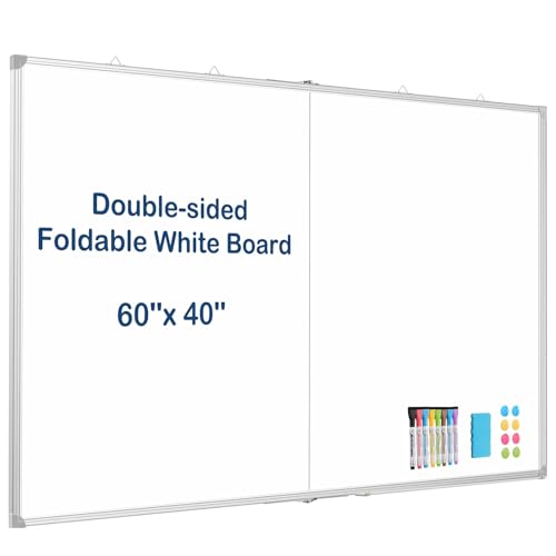 WALGLASS Large White Board Dry Erase Board, 60