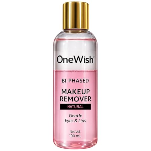 One Wish Natural Eye & Lip Makeup Remover | Gentle Formula for Sensitive Skin | Removes Waterproof Makeup | 100ml