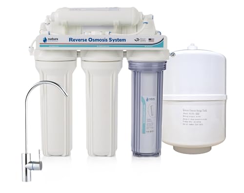 Equipo de Osmosis Inversa - Kit para Osmosis de 5 Etapas - Capacidad para 6 L - Incluye Membrana de...