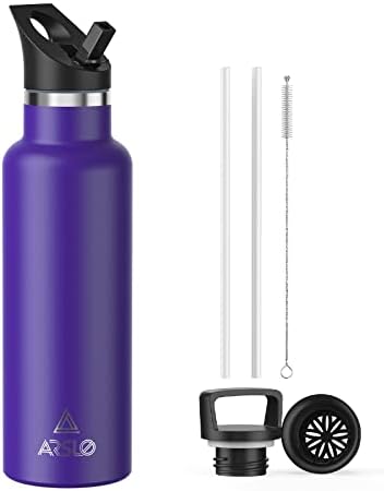 Arslo Stainless Steel Double Wall Bottle,Vacuum Insulated Sports Water Bottle, Sports Drinking Bottles That Keep Water ,Cold for 24HRS