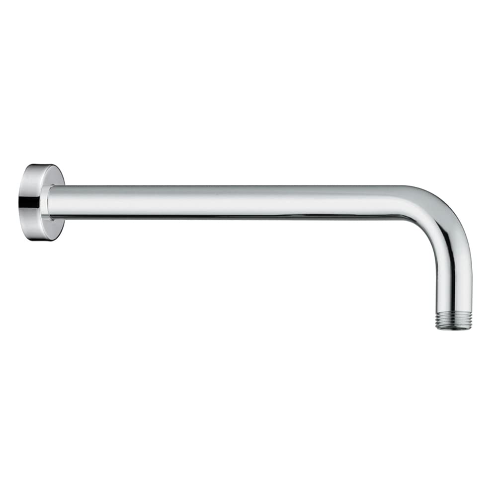 Set doccia a incasso con deviatore in ottone, braccio 35 cm, soffione tondo 20 cm in acciaio inox e kit doccia completo, ZOE