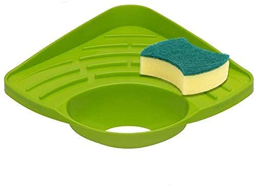 Image of Multipurpose Corner Kitchen Sink Wash Basin Storage Organizer Rack (Multi-Color, Pack of 1)