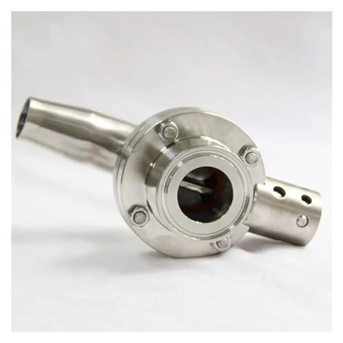 Válvula de mariposa de codo 51mm SS304 para desvíos de tubería sanitaria 2" 4