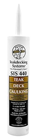 Teak Decking Systems Sis440 White 10 oz. Cartridge Teak Deck Caulk