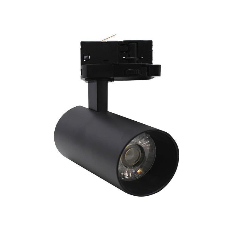SILAMP - Foco LED en riel trifásico CCT 20 W, 60 °, color negro – 3000 K/4000 K/6500 K, color negro